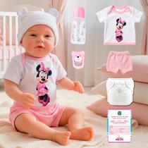 Boneca Bebê Reborn Realista 48cm Corpo Macio Roupa Personagem Sortido