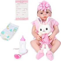 Boneca bebê reborn realista baby star faixa rosa Boneca bebê reborn realista baby star faixa rosa