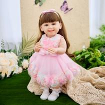 Boneca Bebê Reborn Realista Brastoy Original 55 cm Silicone Kit Conjunto de Roupa Mamadeira Certidão Fralda e Pelúcia Boneca Bebê Reborn Realista Brastoy Original 55 cm Silicone Kit Conjunto de Roupa Mamadeira Certidão Fralda e Pelúcia