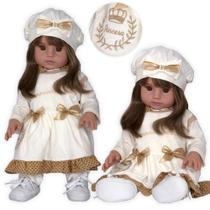 Boneca Bebê Reborn Realista Com Roupa de Xodo Bege Boneca Bebê Reborn Realista Com Roupa de Xodo Bege