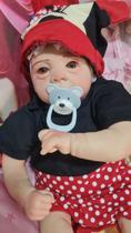 Boneca bebe reborn realista corpo de tecido