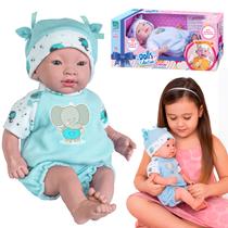 Boneca Bebê Reborn Realista Em Vinil Mecio Menina 44 cm - Super Toys