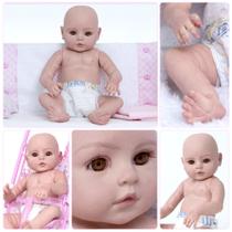 Boneca Bebe Reborn Realista Linda Corpo de Vinil Siliconado