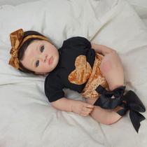 Boneca Bebê Reborn Realista Menina 48 cm