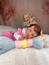 Boneca bebe reborn realista menina original pode dar banho