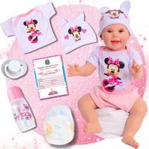 Boneca Bebê Reborn Realista Minnie Corpo De Silicone Boneca Bebê Reborn Realista Minnie Corpo De Silicone