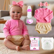 Boneca Bebê Reborn Realista Original Corpo De Silicone Realista Maddie