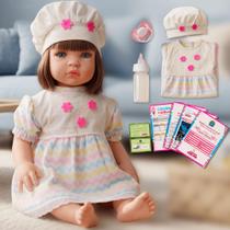 Boneca Bebê Reborn Realista Original Silicone Arco íris Pode Dar Banho Boneca Bebê Reborn Realista Original Silicone Arco íris Pode Dar Banho