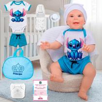 Boneca Bebê Reborn Realista Original Silicone Maize Com Bolsa Pode Dar Banho