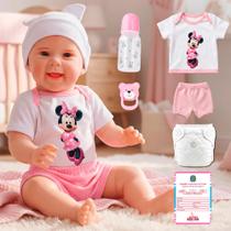 Boneca Bebê Reborn Realista Original Silicone Maize Com Bolsa Pode Dar Banho Boneca Bebê Reborn Realista Original Silicone Maize Com Bolsa Pode Dar Banho