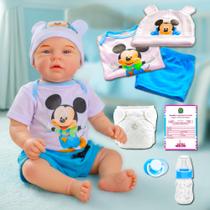 Boneca Bebê Reborn Realista Original Silicone Mary Pode Dar Banho