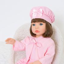 Boneca Bebê Reborn Realista Original Silicone Pagão Rosa Pode Dar Banho