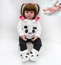 Boneca Bebê Reborn Realista Panda 47cm Sara Boneca Bebê Reborn Realista Panda 47cm Sara