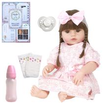 Boneca Bebê Reborn Realista Recem Nascida Linda