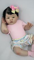 Boneca Bebê Reborn Realista Silicone 50cm Boneca Bebê Reborn Realista Silicone 50cm