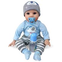 Boneca Bebê Reborn Realista Silicone Alta Qualidade Garoto Boneca Bebê Reborn Realista Silicone Alta Qualidade Garoto