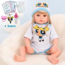 Boneca Bebê Reborn Realista Silicone Kit Conjunto de Roupa Boneca Bebê Reborn Realista Silicone Kit Conjunto de Roupa