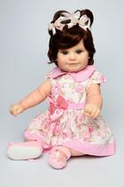 Boneca bebê Reborn Realista Sophia Morena Corpo de Silicone