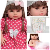 Boneca Bebê Reborn Recém Nascida 100% VInil Siliconado Boneca Bebê Reborn Recém Nascida 100% VInil Siliconado