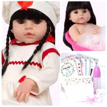 Boneca Bebe Reborn Recém Nascida Princesa Nicole + Itens Boneca Bebe Reborn Recém Nascida Princesa Nicole + Itens