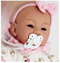 Boneca Bebê Reborn Recém Nascido Menina com acessórios - Brink Model