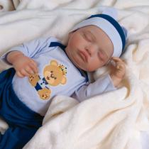 Boneca Bebê Reborn Rosale Em Silicone Realista Pode dar Banho