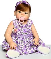 Boneca Bebê Reborn Ruiva Corpo de Silicone Isabella Boneca Bebê Reborn Ruiva Corpo de Silicone Isabella