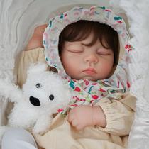 Boneca Bebê Reborn Silicone Realista 55cm Original Kit Acessórios Conjunto Roupa Mamadeira Chupeta Pelúcia