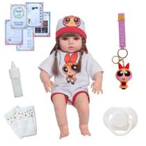 Boneca Bebê Reborn Silicone Realista Meninas Super Poderosas Boneca Bebê Reborn Silicone Realista Meninas Super Poderosas