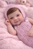 Boneca Bebê Reborn Silicone Sólido Premium Pintura Hiper Realista Acabamento Artesanal de Alto Padrão