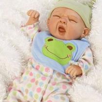 Boneca Bebe Reborn Sleepy Frog - Paradise Gallerie - Shiny Toys