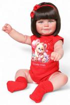 Boneca Bebê Reborn Sophia Cabelo Castanho - Mundo Kids Boneca Bebê Reborn Sophia Cabelo Castanho - Mundo Kids