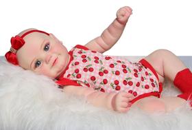 Boneca Bebê Reborn Sophia Corpo de Silicone Macio