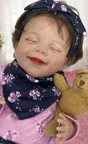 Boneca Bebê Reborn Super Realista Laura Silicone