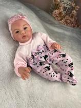 Boneca Bebê Recém Nascida Realista Corpo de Pano Macio