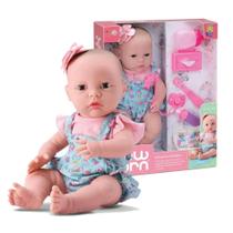 Boneca Bebê Recém Nascido Primeiros Cuidados Faz Xixi