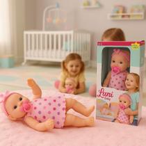 Boneca Bebê Rosa 30Cm Vinil Divertoys Boneca Bebê Rosa 30Cm Vinil Divertoys