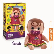 Boneca bebê sarah três palavrinhas - Adijomar Brinquedos