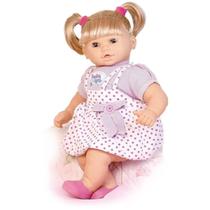 Boneca Bebê Sonho Azul Loira 120 Frases Com Acessórios