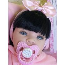 Boneca Bebê Tipo Reborn Bebê Realista+ Acessórios 14 Itens - Cegonha Reborn Dolls