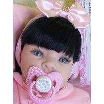 Boneca Bebê Tipo Reborn Bebê Realista+ Acessórios 14 Itens