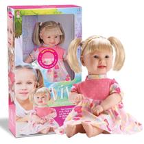 Boneca Bebê Vivi Bambola Loira Que Conta Histórias Infantil