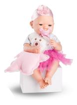 Boneca Bebezinho Real Com Naninha Menina E Acessórios - Roma Brinquedos