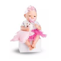 Boneca Bebezinho Real Newborn Menina Rosa 5680 - Roma Brinquedos