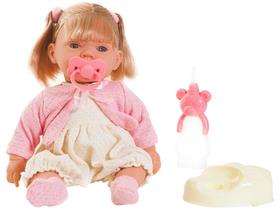 Boneca Bebezinho Real Xixi com Acessórios - Roma Brinquedos