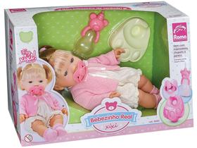 Boneca Bebezinho Real Xixi com Acessórios - Roma Brinquedos