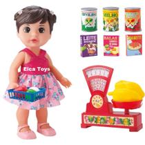 Boneca Bee Hugs C/ Acessorios Super Mercado Comprinhas Brinquedo Infantil - Bee Toys