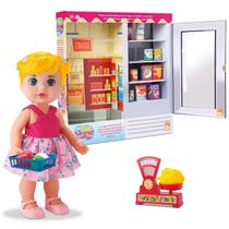 Boneca Bee Hugs Mercado Caixa Vira Geladeira - Bee Toys