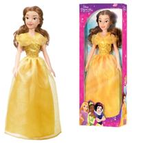 Boneca Bela Infantil Princesa Da Disney Original 55cm Articulada Grande Em Vinil Brinquedo Novabrink