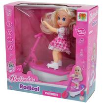 Boneca Belinda Radical Patinete Loira DM TOYS DMT6681